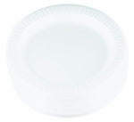 Dart 9PWQR 9 in White Laminated Foam Plate (Case of 500)