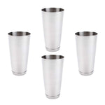 (4 Pack) 30-Ounce Cocktail Mixing Shaker Tin - Silver Glitter, Boston Shaker for Professional Bartenders, Commercial Grade Stainless Steel Bar Cheater Tins