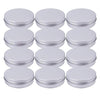 Tosnail 4 oz Aluminum Screw Top Round Tins Empty Tins - Pack of 12
