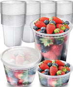 [45 Pack] Plastic Containers With Lids Set - Freezer Containers Deli Containers With Lids - Meal Prep Containers for Food Storage Containers - Plastic Food Containers by Prep Naturals [Mixed Sizes]