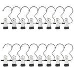 16 PCS Laundry Hook Boot Hanging Hold Clips Portable Hanging Hooks Home Travel Hangers Clothing Clothes Pins