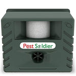 Pest Soldier 6-in-1 Sentinel, Outdoor Electronic Pest Animal Ultrasonic Repeller, with Ac Adaptor for Deer Raccoon Rabbits Birds