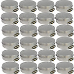 Mighty Gadget (R) 4 oz Round Tins Screw Lid Container (24 pack)