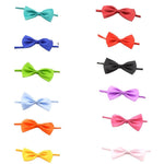 PET SHOW Baby Boys Girls Dog Bow Ties Pet Cat Bowties Collar for Wedding Party Grooming Accessories Color Assorted Pack of 12pcs