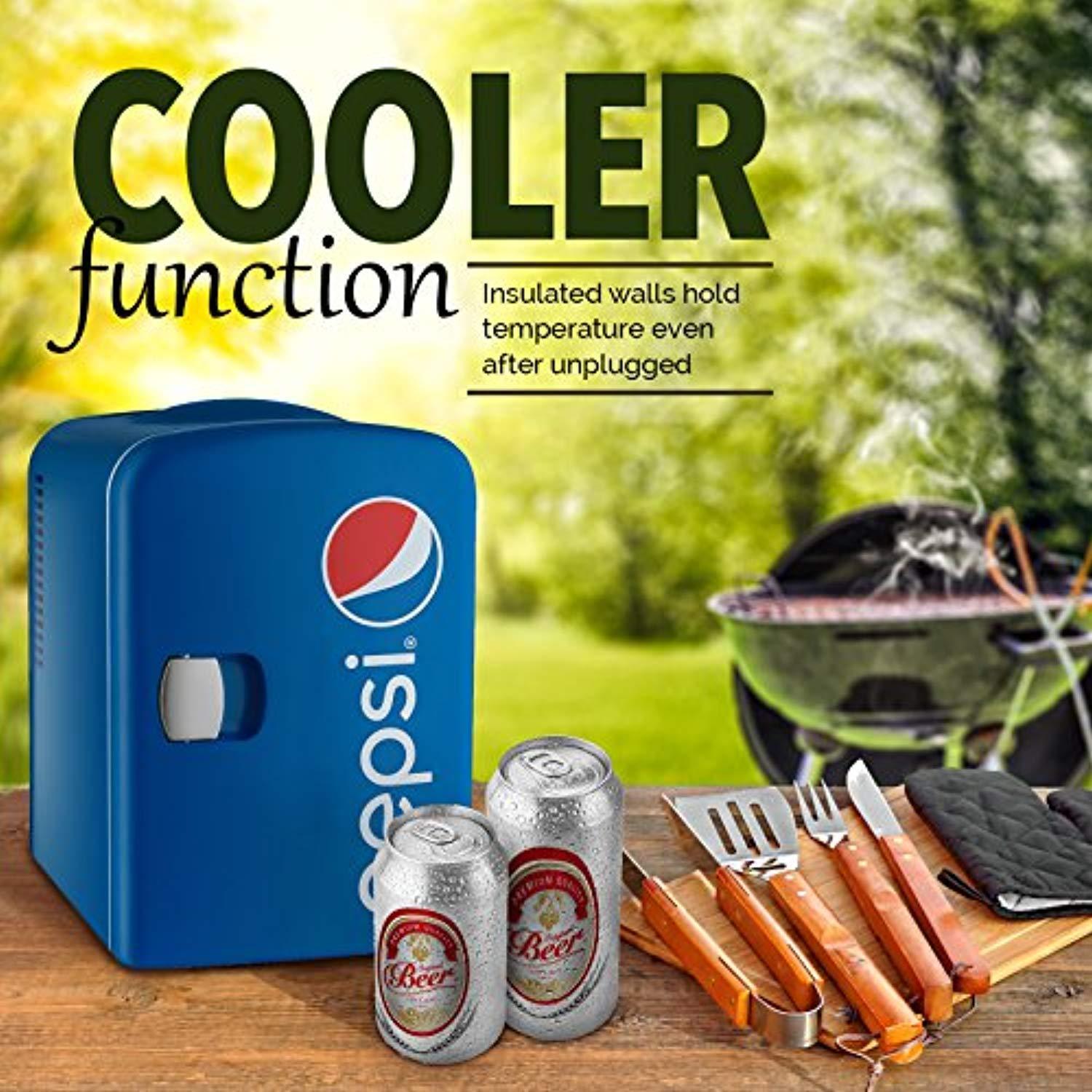 Gourmia GMF660 Pepsi Thermoelectric Mini Fridge Cooler and Warmer - 4 ...