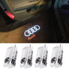 Audi car Accessories Door Logo Led Light Car Door Projector Lights Ghost Shadow Light Audi Puddle Emblem Welcome Lights Reflector For Audi A1 A3 A4 A5 A6 A7 A8 Q3 Q7 R8 TT Auto Accessories Part 4 PCS