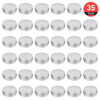 35 Set 2 Oz Tins Aluminum Tins Cans Screw Top Round Steel tins Cans with Screw Lid Screw Lid Containers