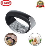 Garlic rocking Press Garlic Press Rocker, Stainless Steel Garlic Crusher Chopper Mincer Press Kitchen Gadget Tool with ABS Handle by Veracity & Verve