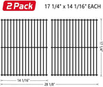 SHINESTAR Grill Grates Replacement for Brinkmann 810-8425-S, Grill King, Nexgrill, Porcelain Steel Cooking Grates- Set of 2