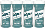 Wipex Natural Gym & Fitness Equipment Wipes for Personal Use - Lemongrass, Eucalyptus & Vinegar- Great for Yoga Mats, Pilates, Home Gym, Peloton, Spas - 4pk, 300 Wipes