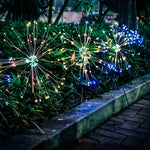 EPIC GADGET Solar Firework Light, Epicgadget 105 LED Multi Color Outdoor Firework Solar Garden Decorative Lights for Walkway Pathway Backyard Christmas Decoration Parties (2 Pieces)