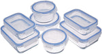 GlassLock Glass Locking Lids Food Storage Containers, 14-Piece Set