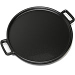 Home-Complete HC-5003 Frying Pans-Set of 3 Cast Iron Pre-Seasoned Nonstick Skillets in 10”, 8”, 6” Cook Eggs, Meat, Pancakes, and More-Kitchen Cookware, 3-Pack, Black