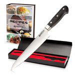RIGSTYLE German Chef Knife 8 inch, High Carbon Stainless Steel, Sharp Blade with Ergonomic Handle for Professional Restaurants & Home Kitchens, Meat, Fish, Chicken & Vegetables Chopper, with Gift Box